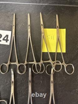 Lot Of 8 Codman Masterson Hysterectomy Forceps 37-1520, 1521