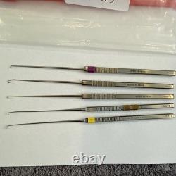 Lot of 5 Karl Storz N475, Aztec 10-18103 Surgical Opthalmic Eye Instruments ENT