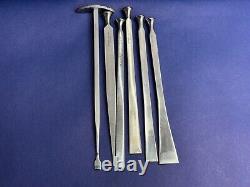 Lot of 56 Osteotome Instruments V. Mueller, Zimmer, Codman, Lorenz Jarit RETIRED