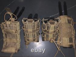 Lot of High Speed Gear HSGI X2RP Taco MOLLE Pouch FDE x2 Medical Taco x1 Coms x1