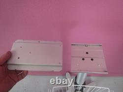 Medical Equipment Monitor Cart Stand with Quick Release Mount, Basket, Cord Wrap