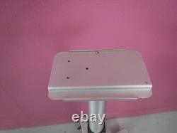 Medical Equipment Monitor Cart Stand with Quick Release Mount, Basket, Cord Wrap