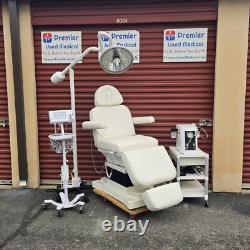 Medical Exam Chair Table Spa New White Upholstery Premier Used Medical Equipment