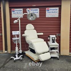 Medical Exam Chair Table Spa New White Upholstery Premier Used Medical Equipment