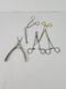 Medical Instruments Lot Of 5 Forceps Scissor Handle Codman Mueller Stryker MJ1