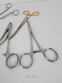 Medical Instruments Lot Of 5 Forceps Scissor Handle Codman Mueller Stryker MJ1