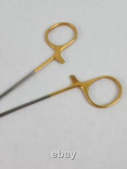 Medical Instruments Lot Of 5 Forceps Scissor Handle Codman Mueller Stryker MJ1