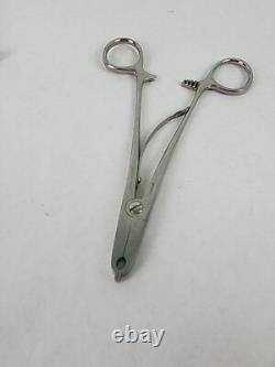 Medical Instruments Lot Of 5 Forceps Scissor Handle Codman Mueller Stryker MJ1