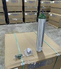 Medical Oxygen'E' Cylinder Tank 680 Liter + TOGGLE VALVE. US Made. NEW 2022