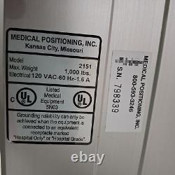 Medical Positioning, Inc. 2151 Ultrasound Echo Table