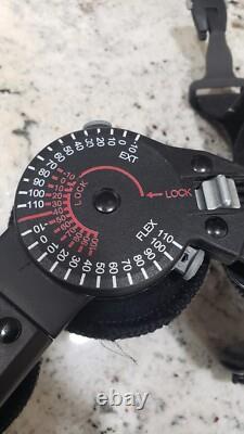 Medical equipment used, adjustable motion and locking right arm brace