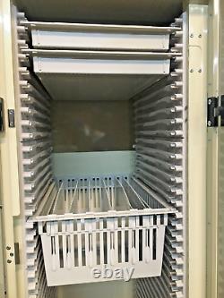 MedstorMAX by Harloff Triple Column Medical Equipment Storage Cabinet, Key Lock