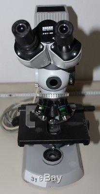 Mikroskop, Carl Zeiss, 5 Objektive, HBO 50W Mercury light