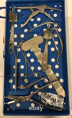 Misc Surgical Instruments W-blue Tray 8pcs-mab-9420