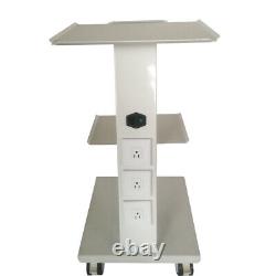 Mobile Dental Trolley Cart Built-in Socket Medical Trolley Equipment Three Layer