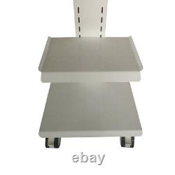 Mobile Dental Trolley Cart Built-in Socket Medical Trolley Equipment Three Layer