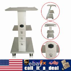 Mobile Dental Trolley Cart Built-inSocket Medical Trolley Equipment withFoot Brake