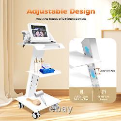 Mobile Dental Trolley Cart Built-inSocket Medical Trolley Equipment withFoot Brake