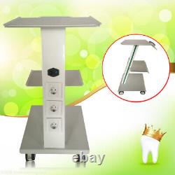 Mobile Dental Trolley Cart Built-inSocket Medical Trolley Equipment withFoot Brake