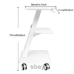 Mobile Dental Trolley Cart Built-inSocket Medical Trolley Equipment withFoot Brake