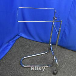 Mobile Mayo Stainless Steel Tray Stand Double-Post Adjustable Medical Equipment