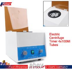 NEW 110V Electric Tabletop Lab Centrifuge Equipment LD-4 4000rpm 100ml4 Tubes