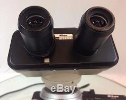Nikon Binocular Microscope Model SC 4x 10x 40x Oil Objectives