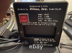 Nikon MK II Fiber Optic Light Source System 115V Vintage Illuminator Equipment