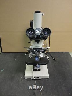 Nikon Optiphot Trinocular Microscope