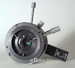 OLYMPUS MICROSCOPE ANALYZER POLARIZER Aperture Lens
