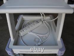 OLYMPUS TC-C2 COMPACT TROLLEY With SONY LMD-1420MD MEDICAL MONITOR & TRIPPLITE PDU