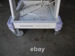 OLYMPUS TC-C2 COMPACT TROLLEY With SONY LMD-1420MD MEDICAL MONITOR & TRIPPLITE PDU