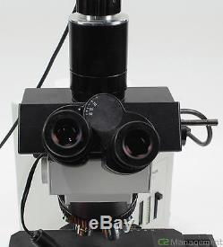 Olympus BX50 Research Microscope with 5x Objectives and Camera Attachement