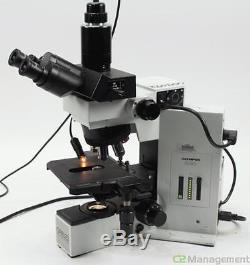 Olympus BX50 Research Microscope with 5x Objectives and Camera Attachement
