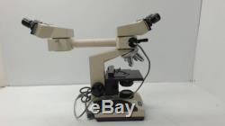 Olympus CH-2 Two Head Binocular Microscope with 4 Objective Lenses