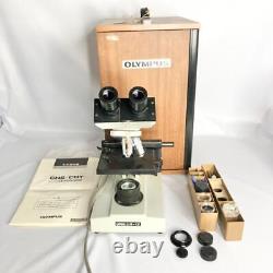 Olympus Microscope UNILUX-12 White Showa Vintage Medical Lab Equipment