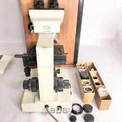 Olympus Microscope UNILUX-12 White Showa Vintage Medical Lab Equipment