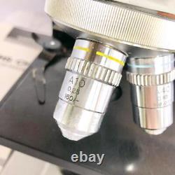 Olympus Microscope UNILUX-12 White Showa Vintage Medical Lab Equipment