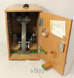 Olympus Tokyo 215353 Microscope with Lenses+ Wooden Case