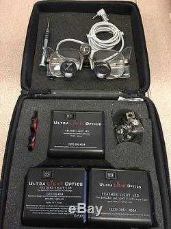 Orascoptic 2.5 Dental Loupes And Ultralight LED with 3 Batteries WOW