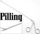 PILLING 506470 Jako-Kleinsasser Micro-Laryngeal 45° Left Curved Grasping Forceps