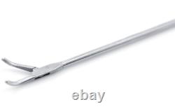 PILLING 506470 Jako-Kleinsasser Micro-Laryngeal 45° Left Curved Grasping Forceps