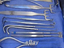 Padgett, V-Mueller, Jarit Plastic Surgery Instrument set, Some New, Exc Cond