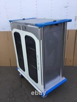 Pedigo Revolution Medical Case Cart Double Door with Stainless Shelves, WORKING