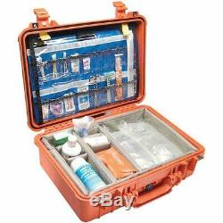 Pelican 1500EMS EMS Protector Case for First Aid Medical Equipment Orange