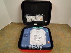 Philips Heartstart Onsite HS1 AED Defibrillator M5066A & Battery Pads in Case