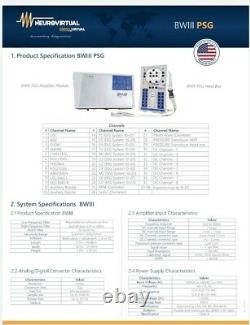 Polysomnography PSG Equipment NeuroVirtual BWIII PSG Sleep Lab Equipment