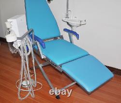 Portable Dental Folding Chair With LED Light Turbine Unit Medical Equipment