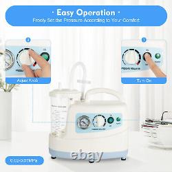 Portable Emergency Dental Phlegm Suction Unit Medical Vacuum Aspirator Machine