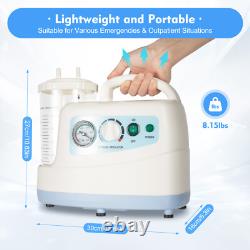 Portable Medical Electric Suction Machine High Vacuum Cleaner 7E-A AC 110V PVC
